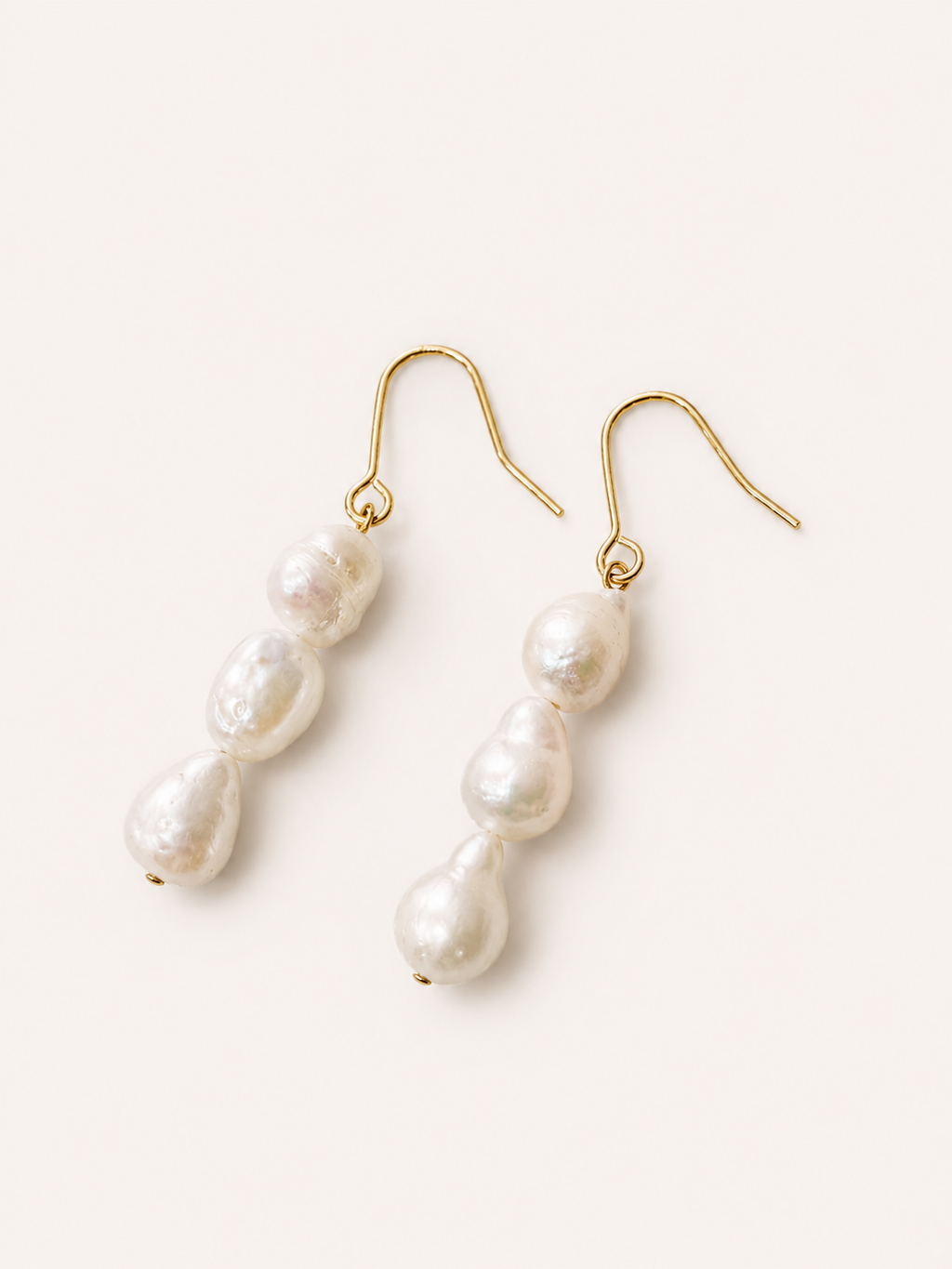 Boucles d’Oreilles Perles Baroques Élégance Dorée