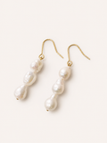 Boucles d’Oreilles Perles Baroques Élégance Dorée
