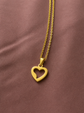 Collier Cœur Doré Élégance – Acier Inoxydable