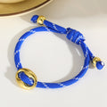 Bracelet Cordon Bleu & Doré