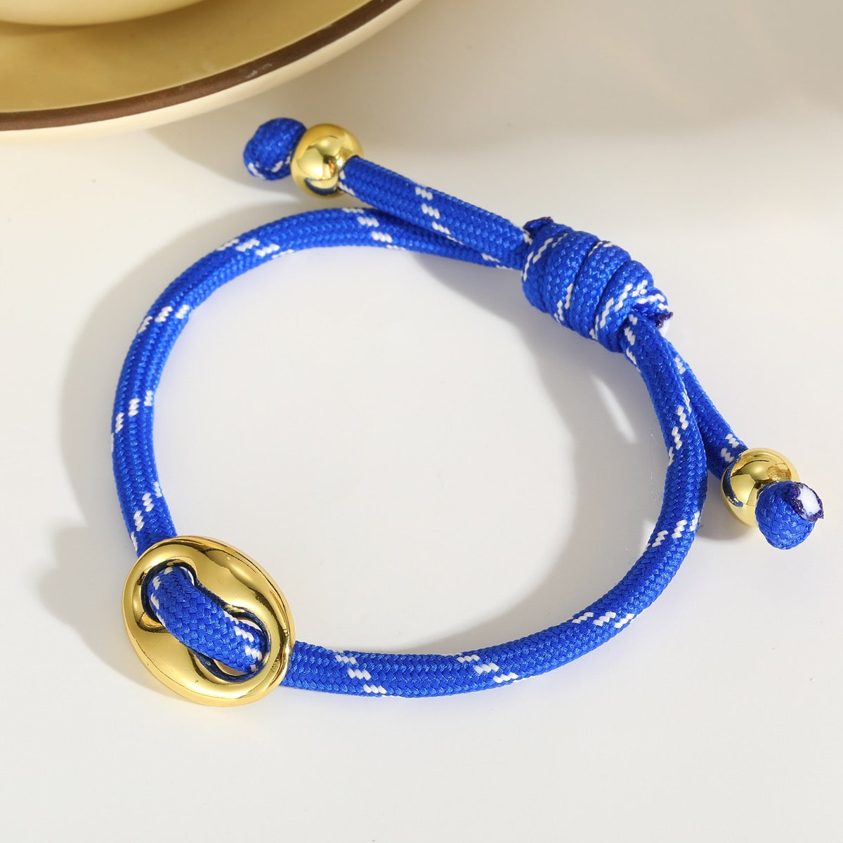 Bracelet Cordon Bleu & Doré