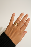 Bague en acier inoxydable pour femme