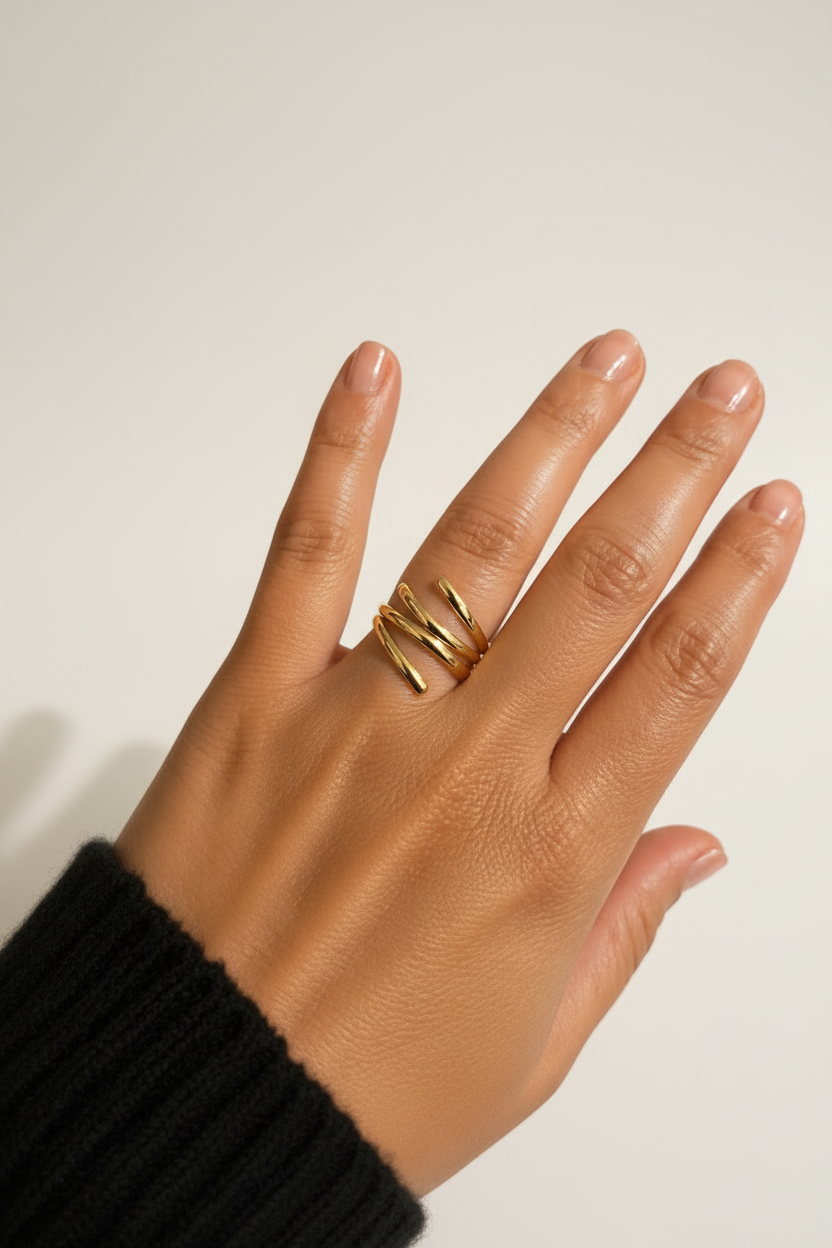 Bague en acier inoxydable pour femme