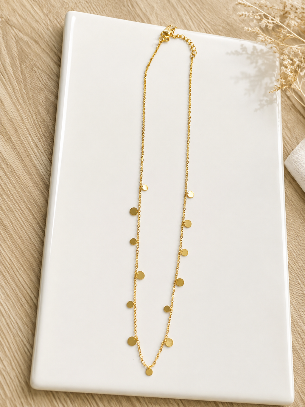 Collier Doré à Médaillons