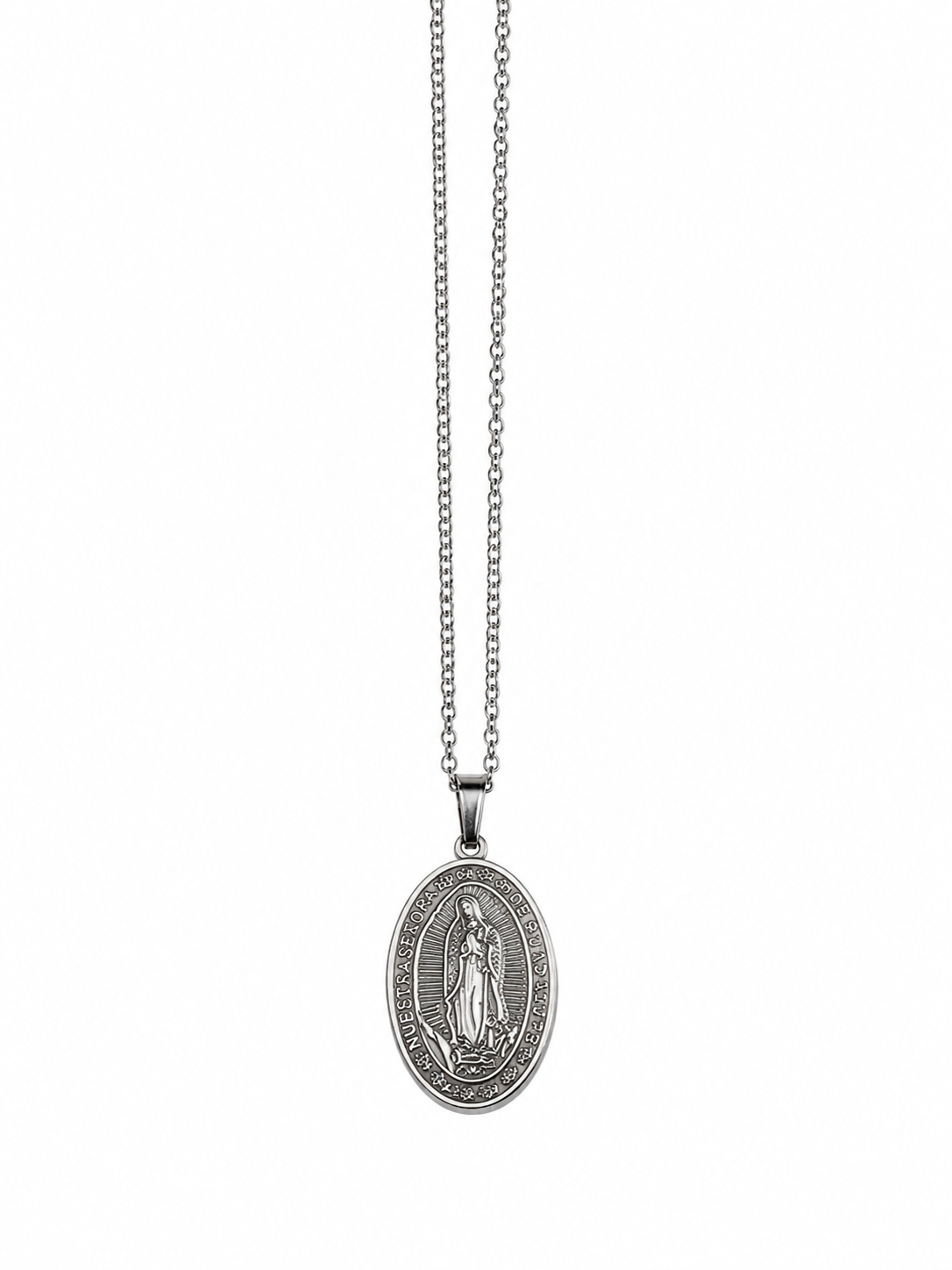 Collier Médaille elegant en acier inoxydable femme