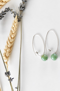 Boucles d’Oreilles Perles Naturelles acier inoxydable