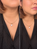 Collier Cœur Nacré – perle de rocaille en verre