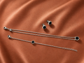 Collier ,Bocles oreilles et bracelets Noir – Élégance Intemporelle en acier inoxydable