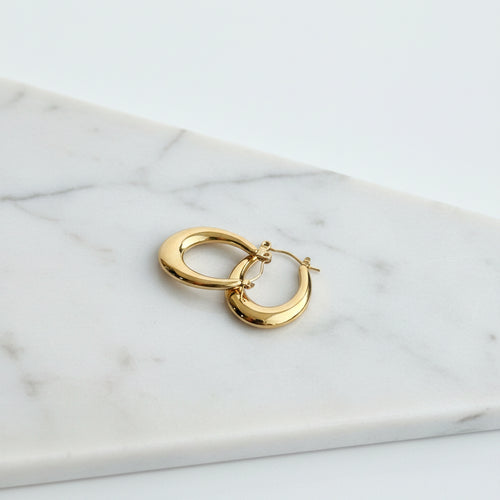 Boucles d’Oreilles Bold Gold Hoop