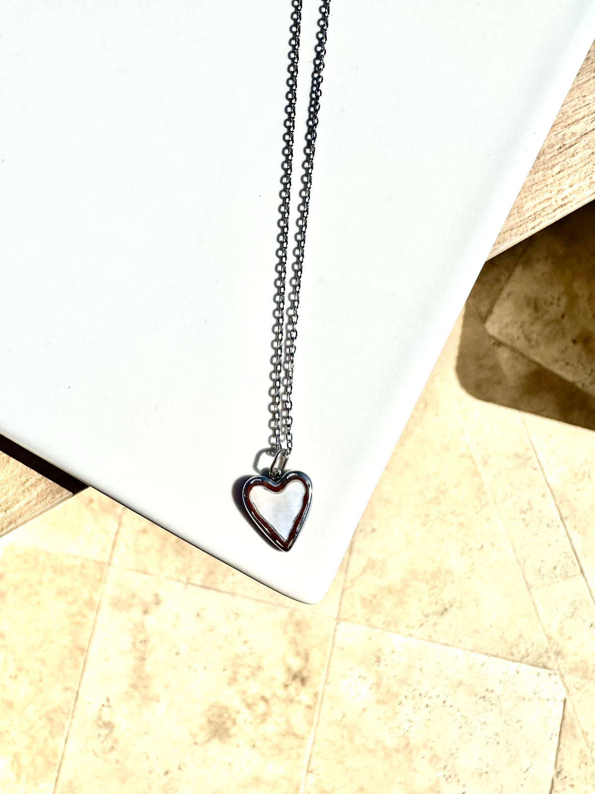 Collier Cœur Nacré Élégance