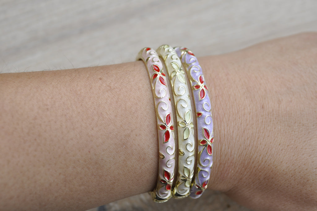 Bracelets Jonc beige