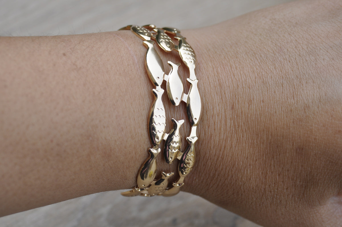 Bracelet Manchette Poisson