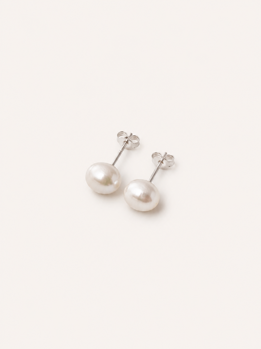 Boucles d’Oreilles Perles Classiques Argentées