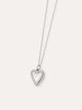 Collier Cœur Nacre Argenté