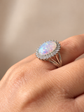 Bague argentée femme